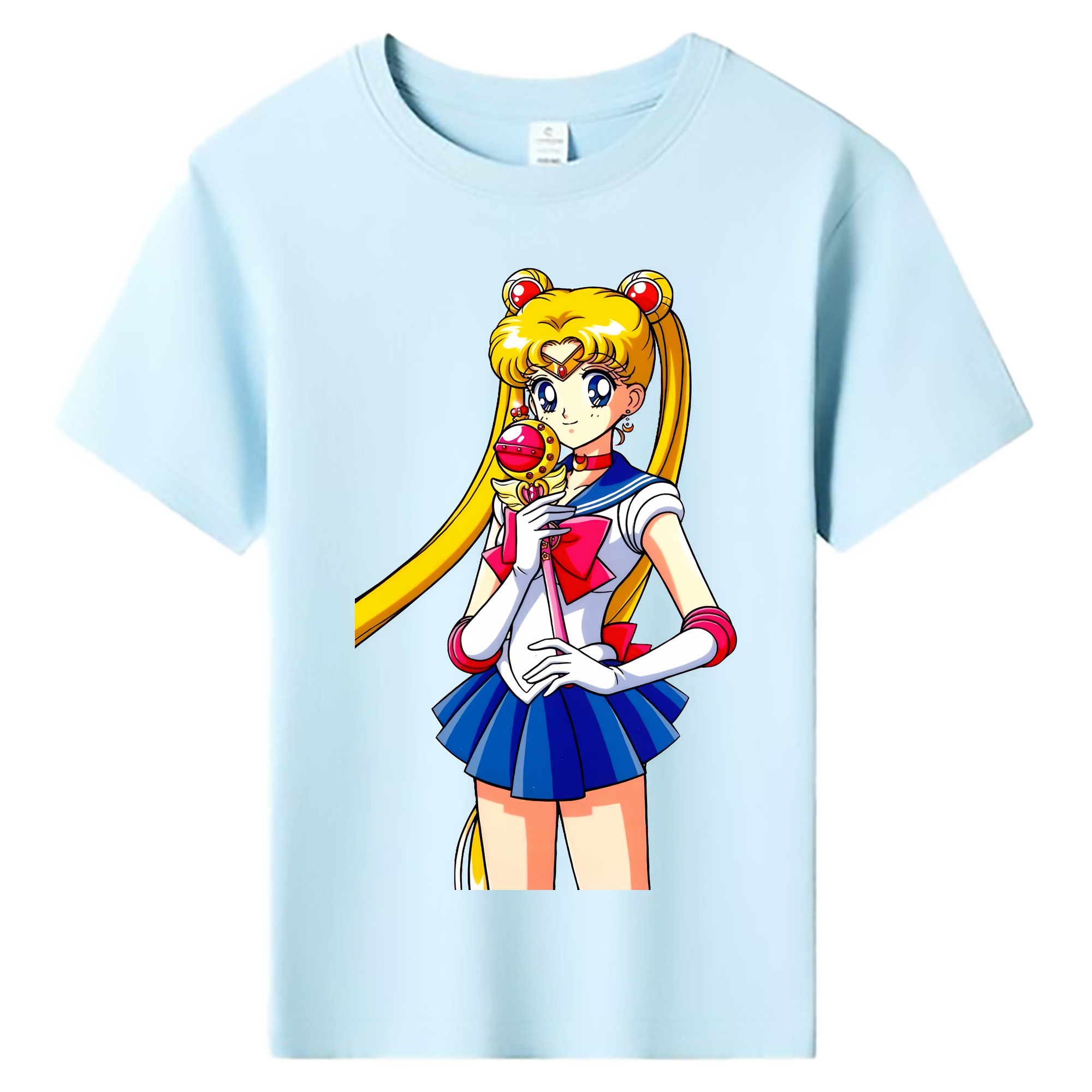 （画像用） 美少女戦士セーラームーン 月野 うさぎ つきの うさぎ Sailor Moon Tsukino Usagi 綿100％キッズTシャツ（フロントプリント）